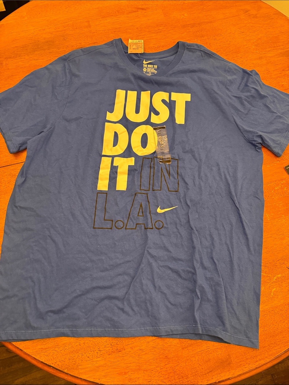 Nike Men’s Blue Graphic "Just Do It L.A." Short Sleeve Tee xxl